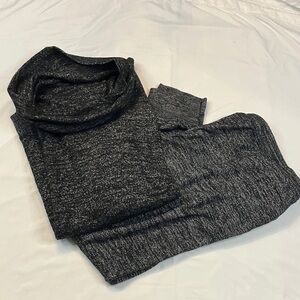 Full set - GAP Charcoal Cowl Neck tunic and joggers